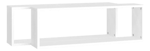 Estante decorativo versátil con forma de nicho de 60 x 25 cm en MDF blanco