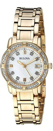 Reloj De Cuarzo Bulova Para Mujer Con Correa De Acero Inoxid