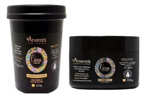 Kit Arvensis Cachos Naturais -geleia Ativadora (02 Produtos)