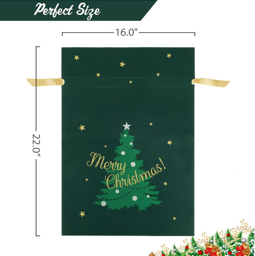 Oyaton Bolsas Grandes De Regalo De Navidad, Juego De 3 Bolsa