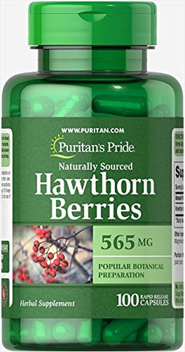 Puritan 's Pride Hawthorn Bayas 565 mg-100 cápsulas