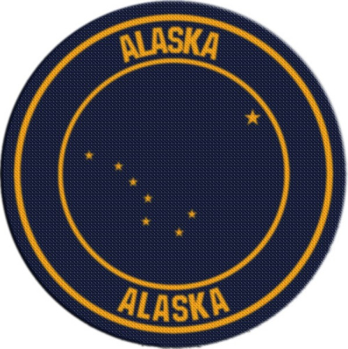 Parche Escudo Circular Estados Unidos Alaska