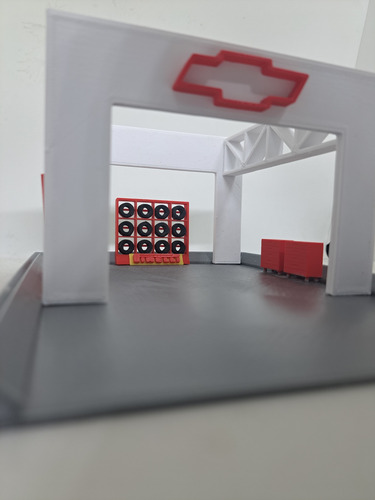 Maqueta/ Diorama Tipo Box Para Autos Escala 1/43