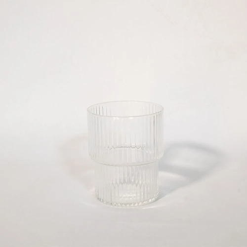 Vaso Corto Transparente 310 Ml Vidrio De Borosilicato Transparente