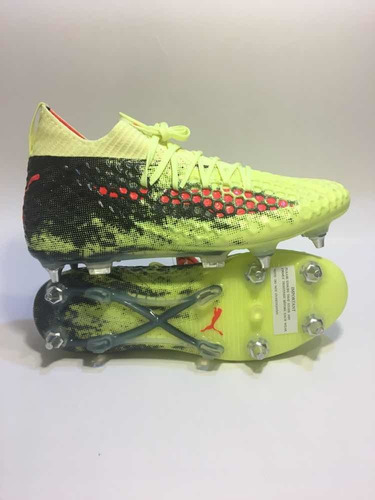 Zapatos De Fútbol Profesional Puma Future 18.1 Sg Yellow Red