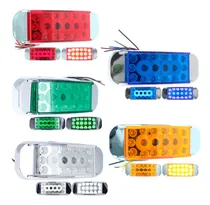 Comprar Plafon 18 Led Gel Rectangular Estrobo Bisel Cromo 12-24v