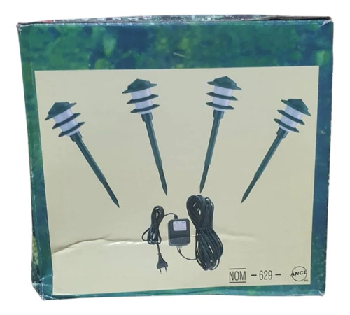 Juego De Lampara Luz De Camino Para Jardin Tipo Estaca