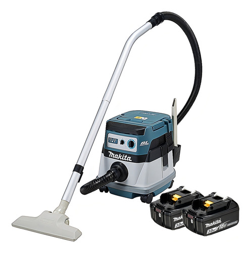 Aspiradora Makita DVC862lz 18+18 V con batería y aspiradora de agua