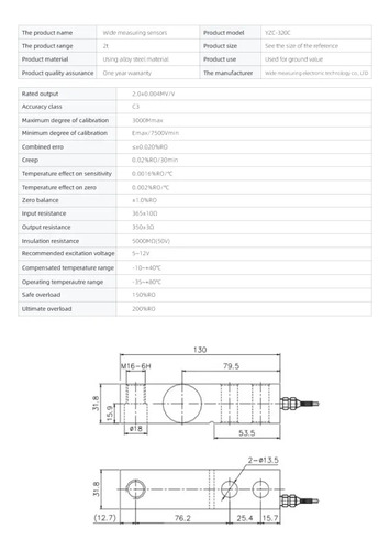 Celdas De Carga De Barra Shear Beam Balanza Peso Básculas