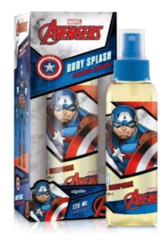 Colonia Algabo Avengers Capitan America Con Estuche 125 Ml