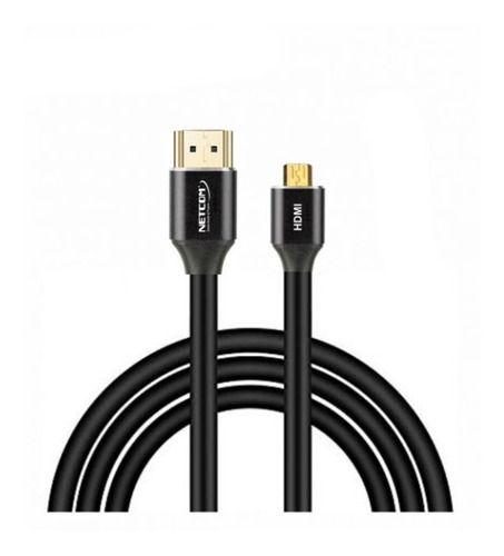 Cable Hdmi A Micro Hdmi 4k 60hz Ver 2.0 De 1.80 Mts Netcom