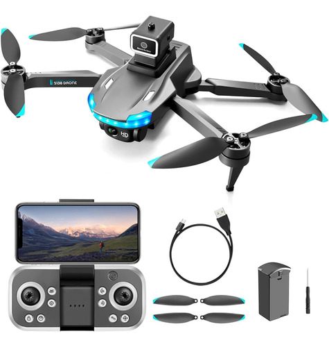 Rehobbkid Drone Con Cámara 4k De Doble Cámara, Wifi Plegable