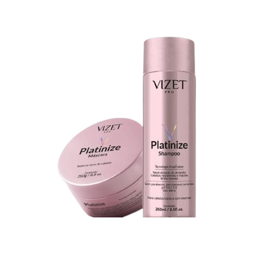 Kit Platinize Home Care Vizet Profissional 250g