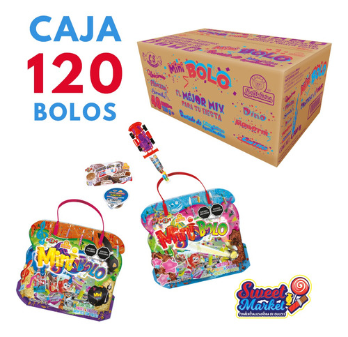 Mini Bolo Bolsa 120 Gr. Caja Con 120 Pzs Las Delicias