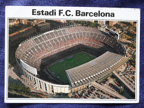 Postal Del Estadio Del Club Barcelona De España Nou Camp