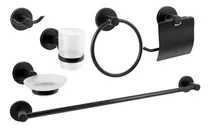 Comprar Set De Baño Accesorios Juego De Baño 6 Piezas Negro Mate