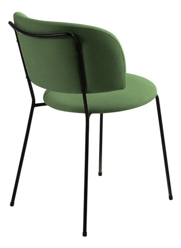 Cadeira Para Sala De Jantar Shell Verde/preto Dewt