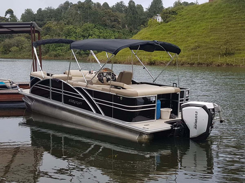 Pontoon Boat Starcraft Mx23c Motor Evinrude G2 150hp