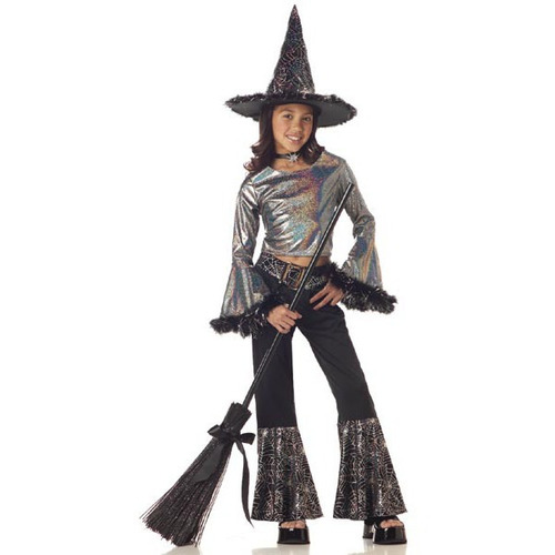 Disfraz De Bruja Para Niña Talla: L Halloween