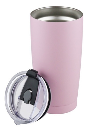 Vaso Termo Acero Inoxidable P/ Cafe 20oz Térmico Tapa Ce-t01 Color Rosa VASO 20oz