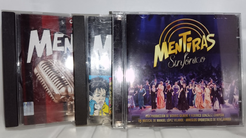 Mentiras Cd El Musical Colección 3 Discos Sinfónico Karaoke