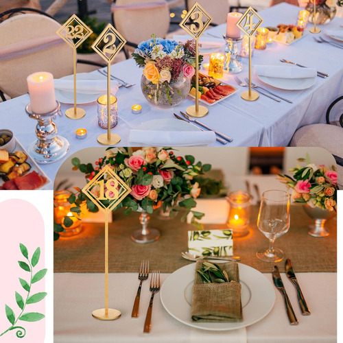 30 Números De Mesa De Madera Para Recepción De Boda, Números