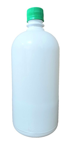 Botella Pet Blanca 1lt Modelo Bajo Con Tapa Y Precinto X20