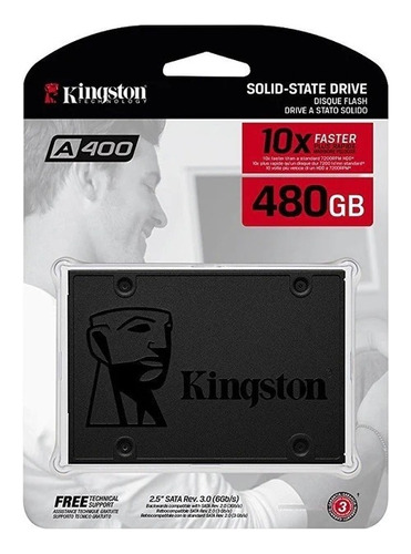 Disco Duro Kingston Ssd 480 Gb A400 Sata 111-2.5 