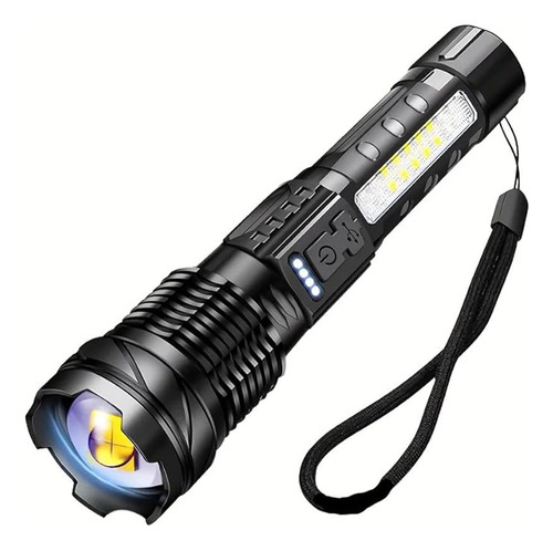 Linterna De Alta Luminosidad Con Recargable Por Usb, Haz De