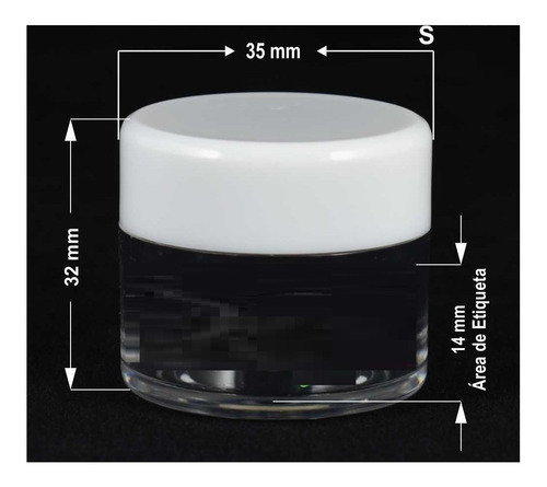 20 Envase Pote Frasco 10 Ml 0.32 Oz Cristal Plástico
