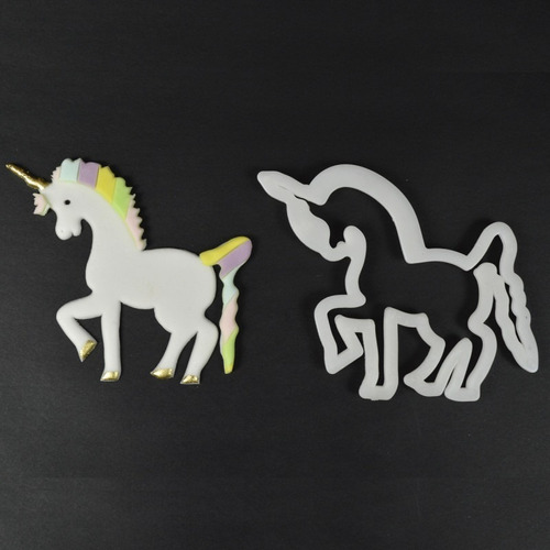 Cortador Marcador Unicornio Pasta Americana E Biscuit.