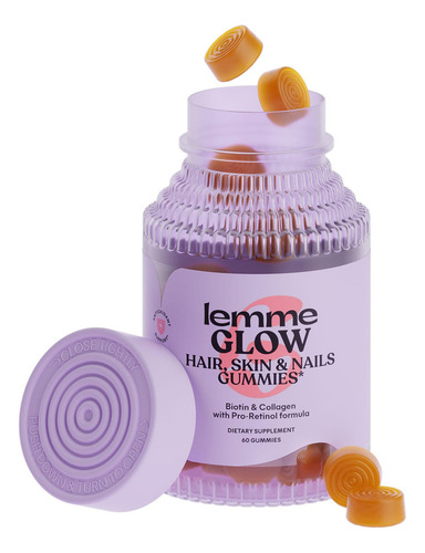 Gomitas De Colágeno Para El Cabello Lemme Glow Para Cabello