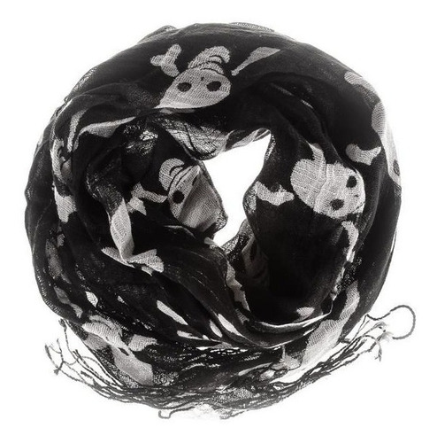 Punk Skull Bufanda Shawl Wrap Enorme Fotos 1-3-5-6 Y 7