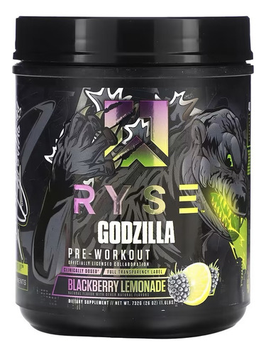 Ryse Up Godzilla Pre Entreno 40/20 Serv Blackberry Lemonade