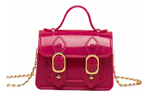 Mini Bolsa Para Niña Crossbody Monedero Cute Casual Color Fucsia