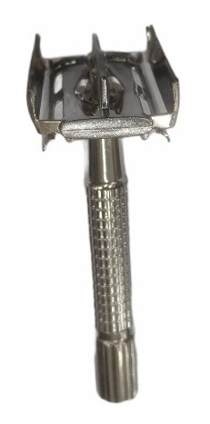 Imagen 4 de 8 de Máquina De Afeitar Metálica Nueva Para Hojas Gillette Estilo Antiguo -distr. Oficial Perfumeria Family