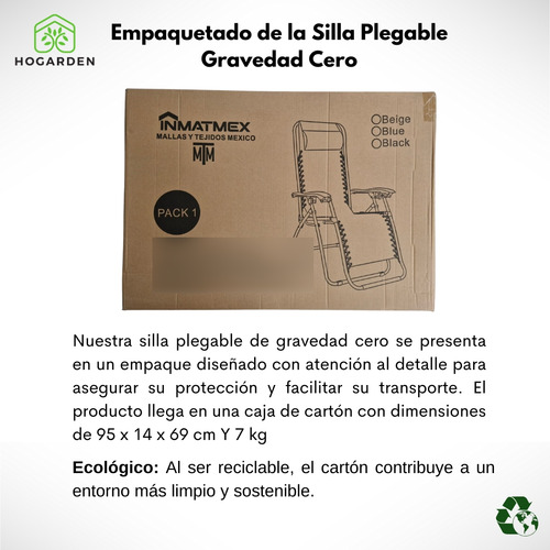 3 Sillas Camastro Gravedad Plegables Reclinable Jardín Playa