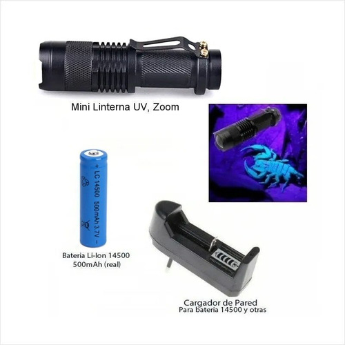 Pack Linterna Ultravioleta Ultrafire 537 Uv, 385 ~ 410nm