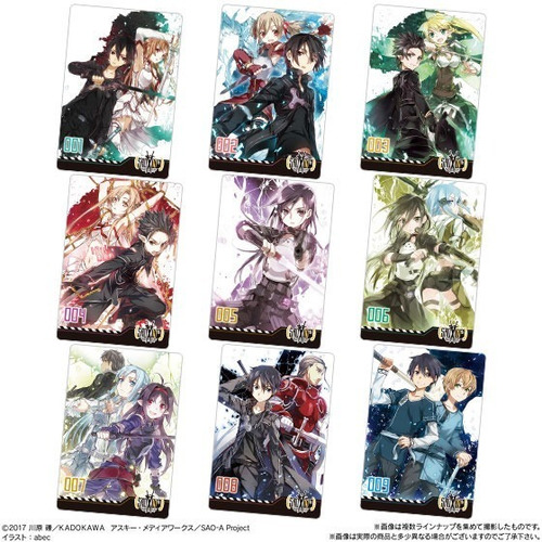 Sword Art Online 10th Anniversary Bandai Wafer Caja 20 Sobre