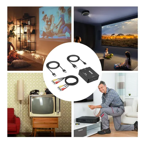 Adaptador Para Convertidor De Tv Audio Y Vídeo Adaptador De