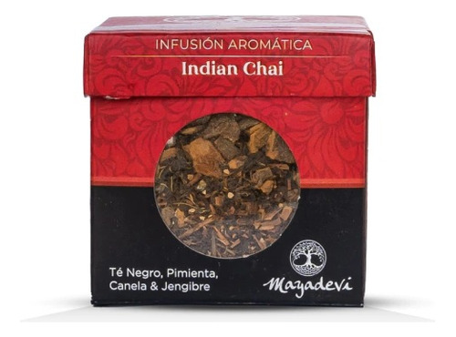 Té Indian Chai Té Negro,pim.,canela,jengibre X 40gr-mayadevi