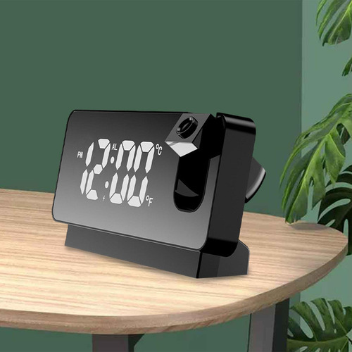 Relógio Despertador De Projeção Led Silencioso Alarme