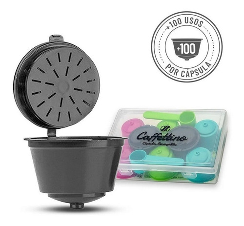 Imagen 2 de 4 de Capsulas Recargables Dolce Gusto X8 Caffettino Nespresso