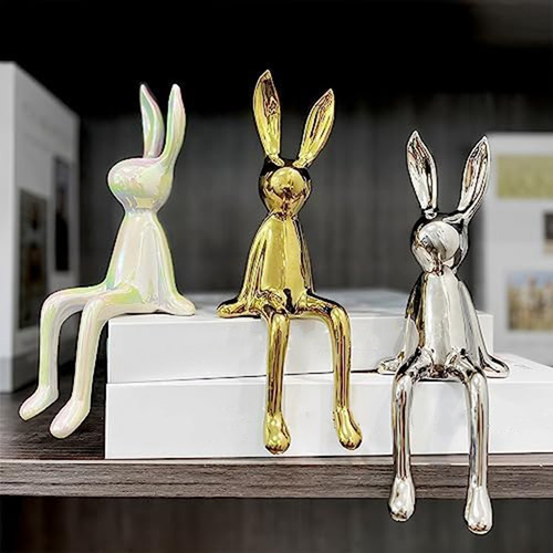 Adornos Pequeños Para Postura Sentada Con Forma De Conejo De