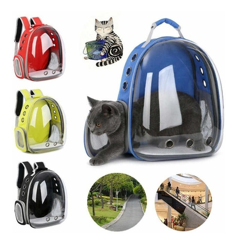 Mochila Transportadora Astronauta Transparente Para Mascotas