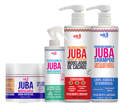 Kit Widi Care Juba Shampoo, Encaracolando, Bruma E Máscara