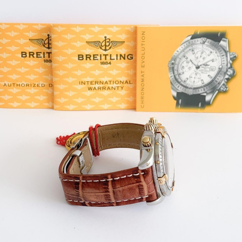 Breitling Chronomat Evolution Ouro & Aço 44mm Completo