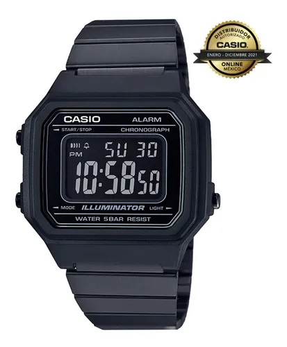 Reloj Casio Digital Vintage Negro Unisex B640wb-1b Original