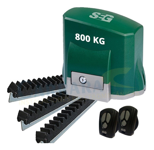 Kit Motor Portón Corredizo Ch 800kg Automático Control Seg