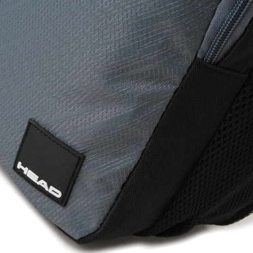 Mochila Porta Notebook Reforzada Urbana Multi Bolsillo Gris Liso
